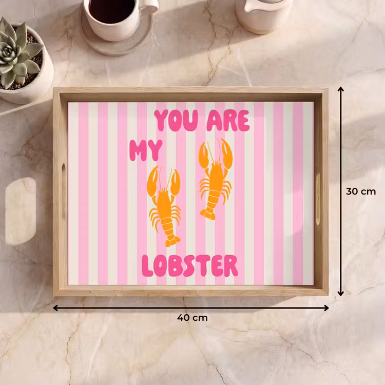 Lobster - Love - Valentijn Dienblad Rechthoek middel -USP_Formaat