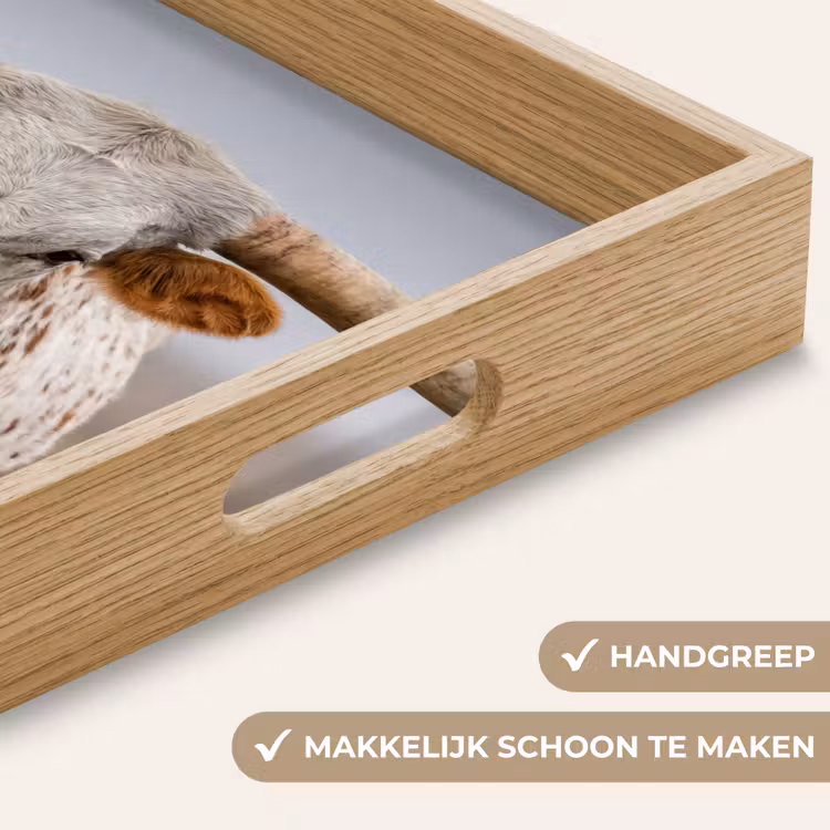 Longhorn - Grasveld - Dier Dienblad Rechthoek middel -USP_HandgreepNL