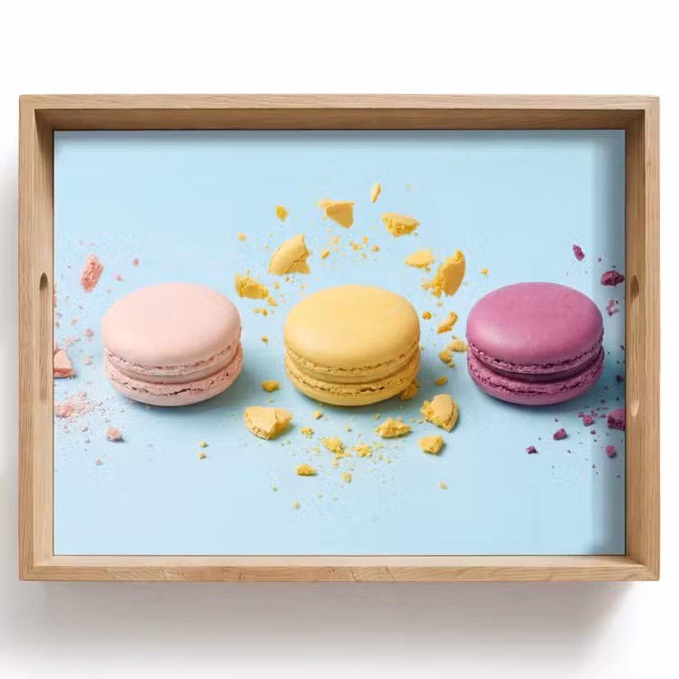 Macarons - Kleurrijk - Pastel Dienblad Rechthoek middel -z3d_shopping