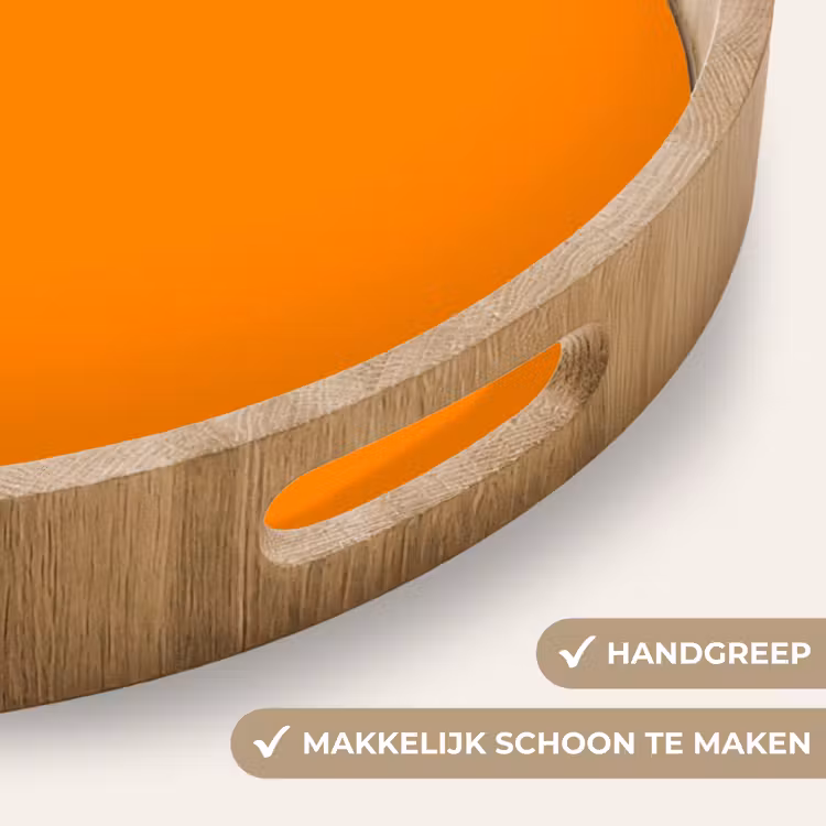 Marigold - Glow - Oranje Dienblad Rond middel 914 -USP_HandgreepNL