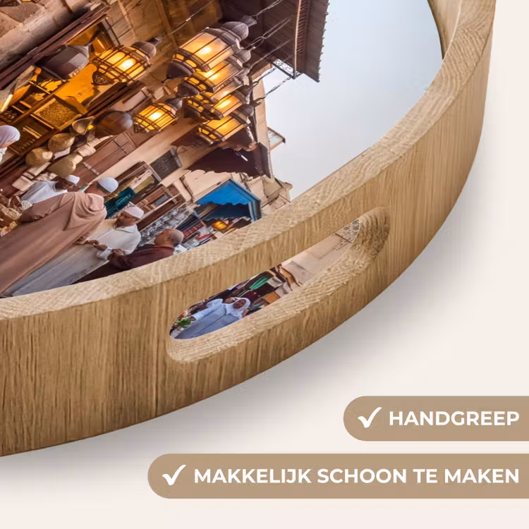 Dienblad - Markt - Oosters - Kleurrijk - Markt - Oosters - Kleurrijk Dienblad Rond middel