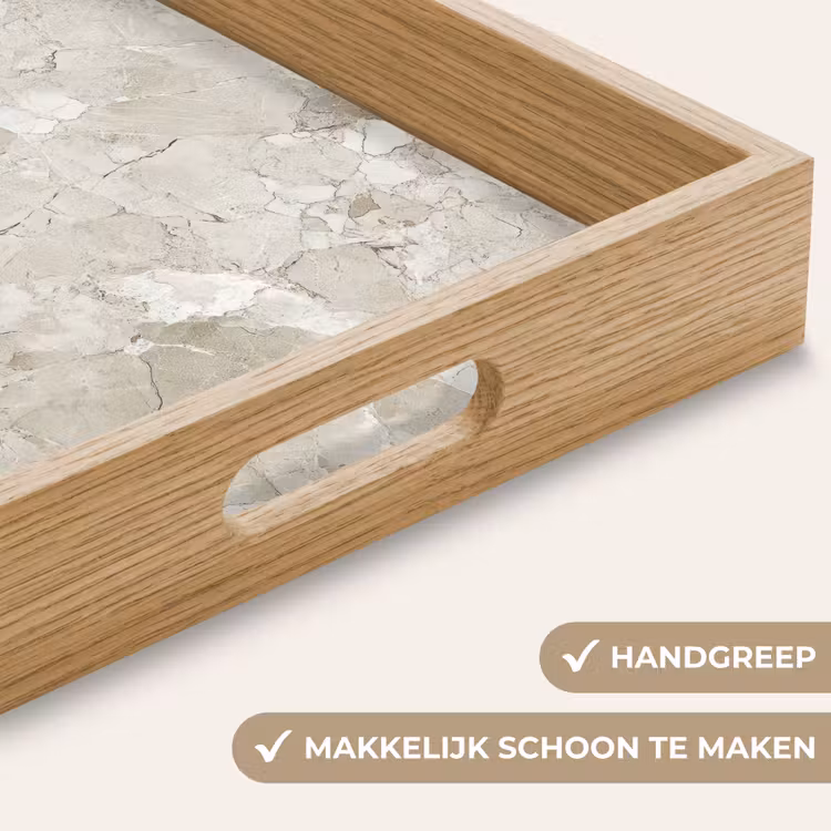 Marmer - Grijs - Aders Dienblad Rechthoek middel 911 -USP_HandgreepNL