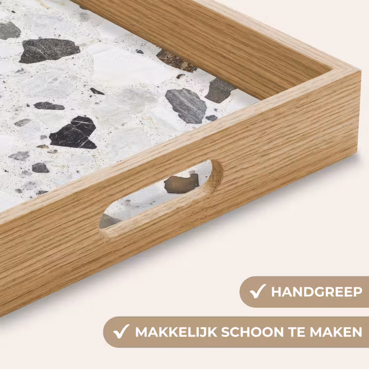 Marmer - Terrazzo - Decoratie - Interieur Dienblad Rechthoek middel -USP_HandgreepNL