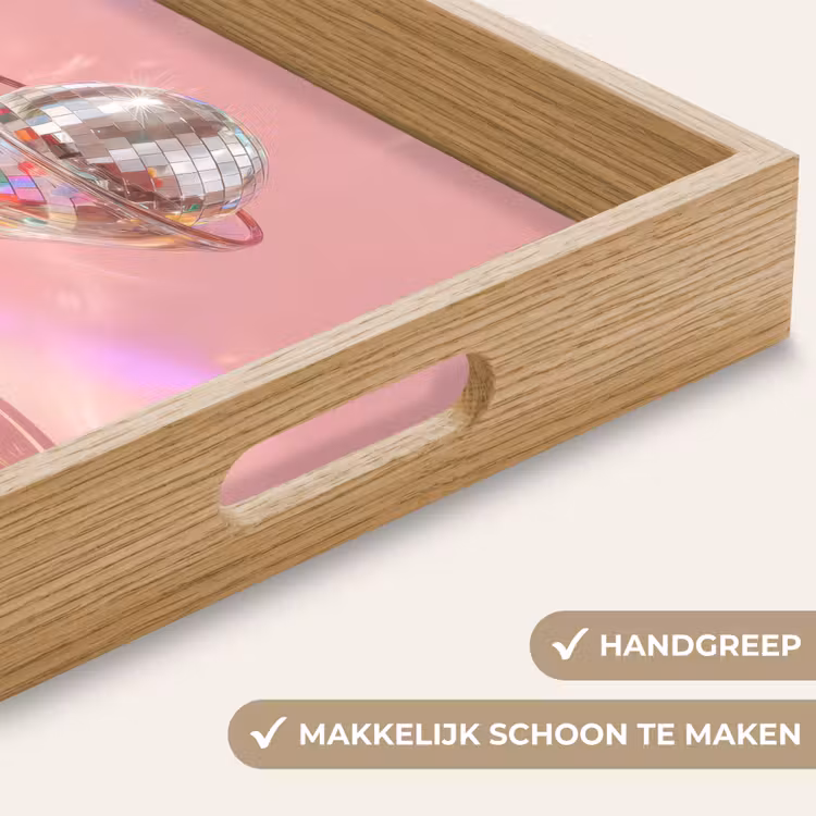 Martiniglas - Discobal - Fonkelende lichtvlekken Dienblad Rechthoek middel -USP_HandgreepNL