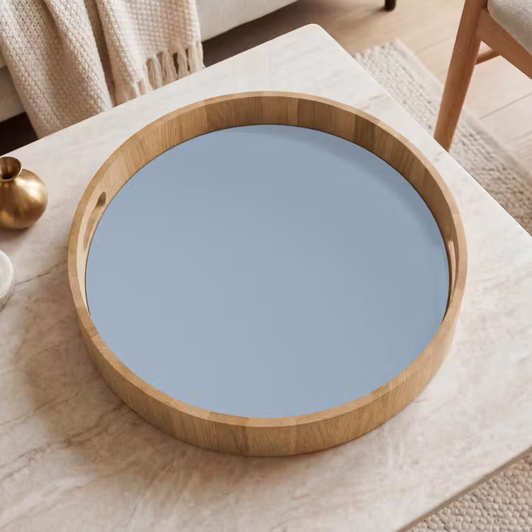Mellow - Breeze - Blauw Dienblad Rond middel 914 -sfeer1