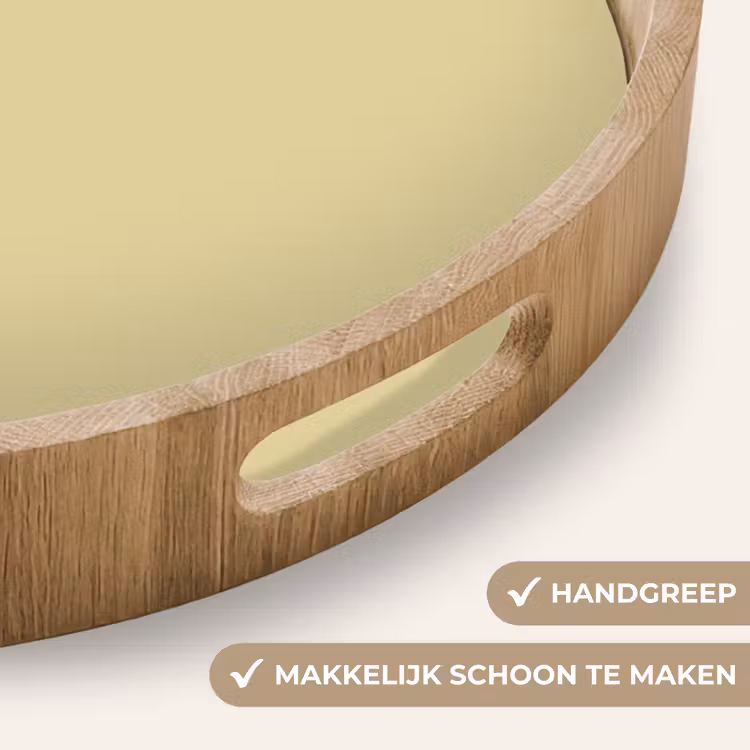 Mellow - Touch - Geel Dienblad Rond middel 914 -USP_HandgreepNL