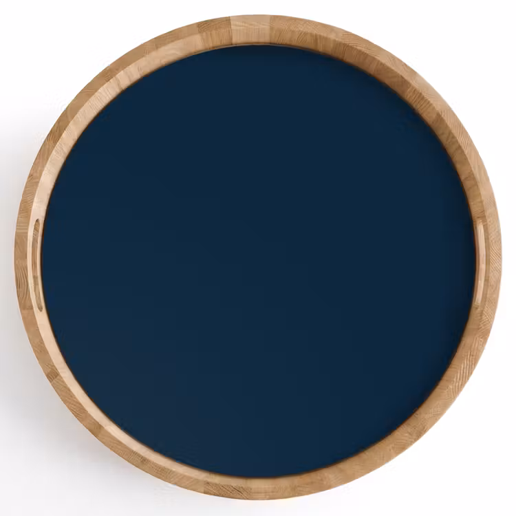 Midnight - Blue - Blauw Dienblad Rond middel 914 -z3d_shopping
