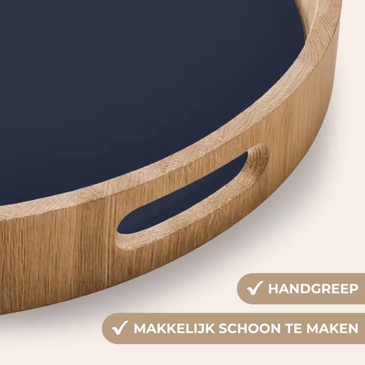 Midnight - Swing - Blauw Dienblad Rond middel 914 -USP_HandgreepNL