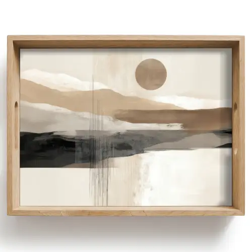 Minimalistisch - Landschap - Dimensie Dienblad Rechthoek middel -z3d_shopping