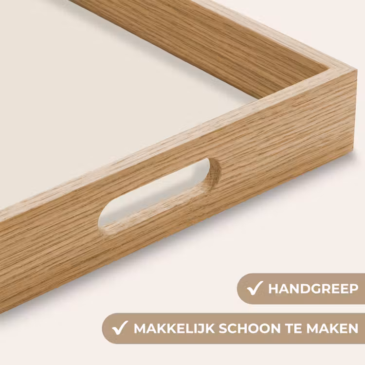 Minimalistisch - Love - Beige Dienblad Rechthoek middel -USP_HandgreepNL