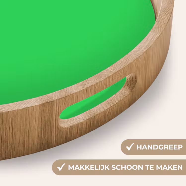 Mint - Green - Groen Dienblad Rond middel 914 -USP_HandgreepNL