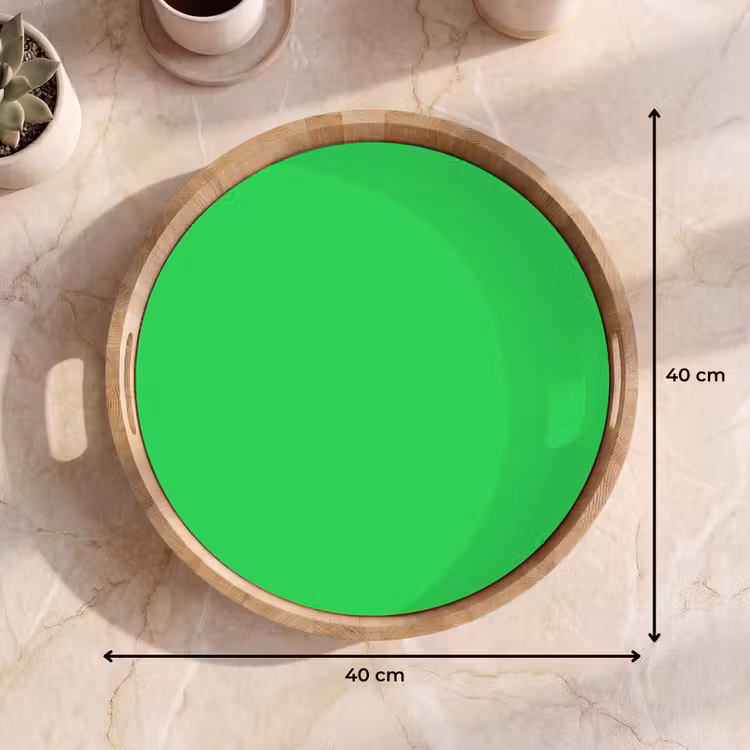 Mint - Green - Groen Dienblad Rond middel 914 -USP_Formaat