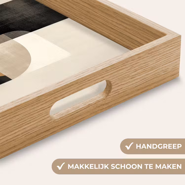 Modern - Vierkant - Vormen Dienblad Rechthoek middel -USP_HandgreepNL