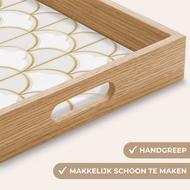 Mozaïek - Bogen - Goud Dienblad Rechthoek middel 911 -USP_HandgreepNL