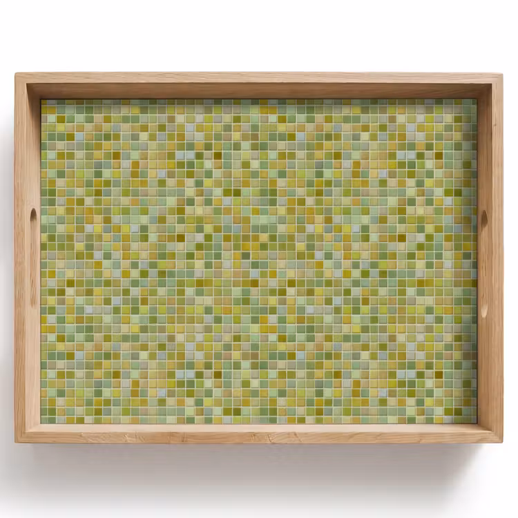 Mozaïek - Patroon - Groen Dienblad Rechthoek middel 911 -z3d_shopping