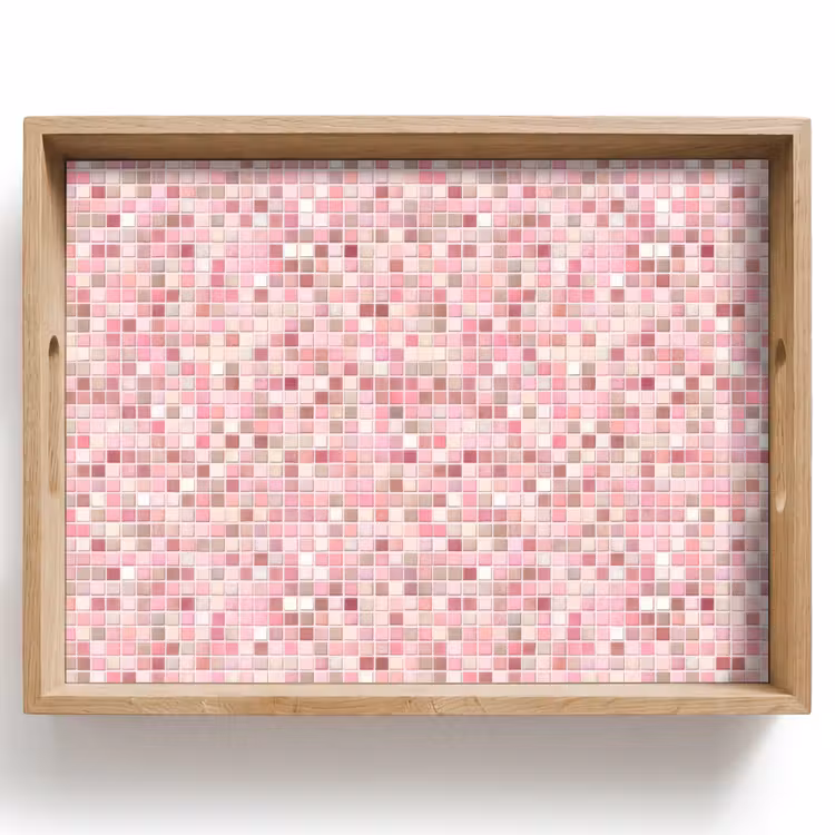 Mozaïek - Patroon - Roze Dienblad Rechthoek middel 911 -z3d_shopping