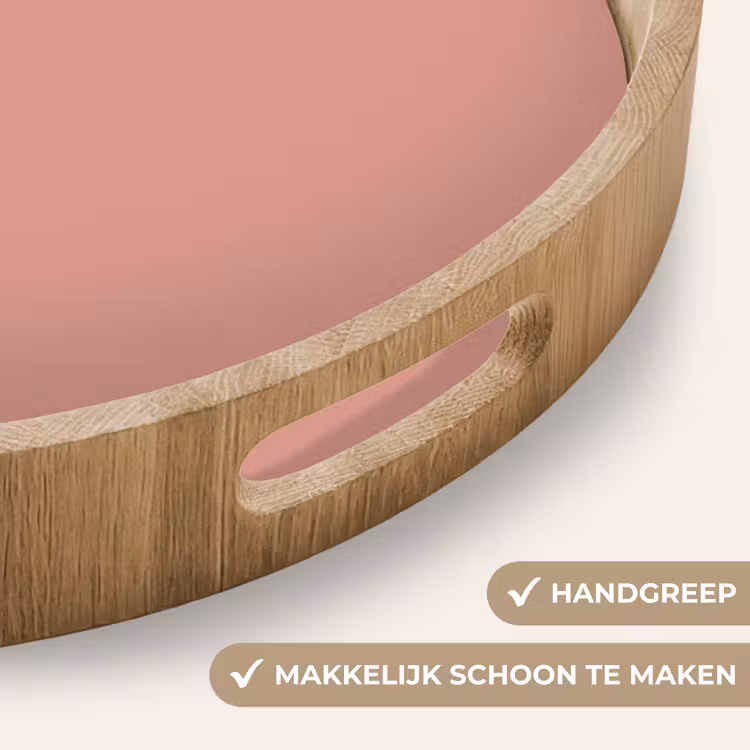 Muted - Salmon - Koraal Dienblad Rond middel 914 -USP_HandgreepNL