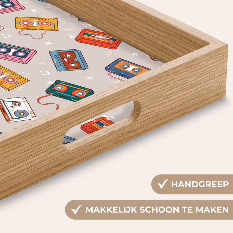 Muziek - Cassette - Patroon Dienblad Rechthoek middel 911 -USP_HandgreepNL
