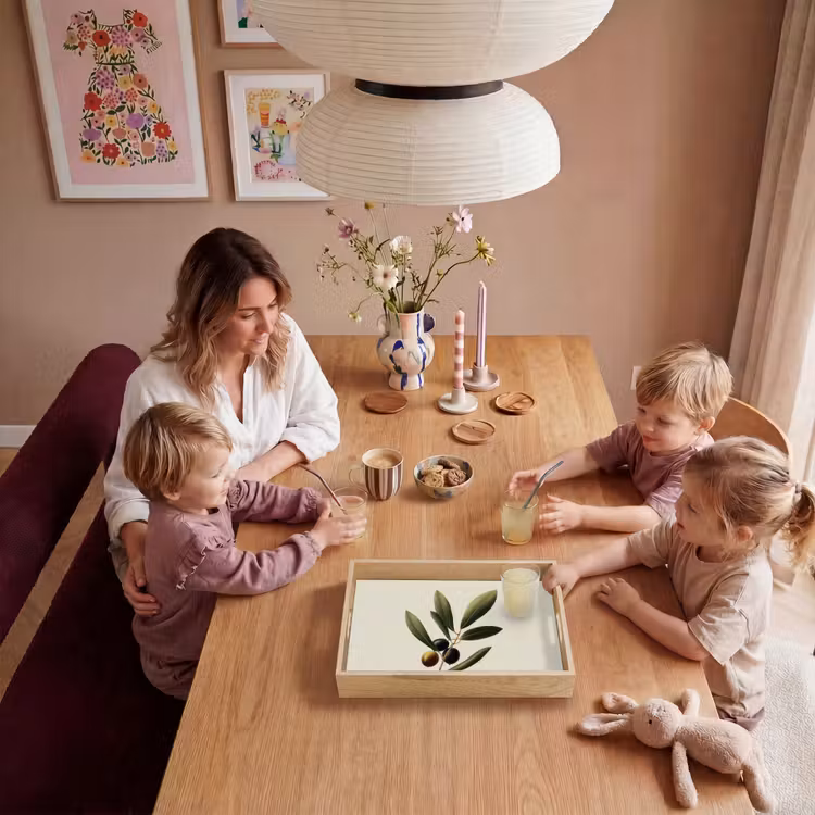 Olijftak - Donkergroen - Olijven Dienblad Rechthoek middel -sfeer4