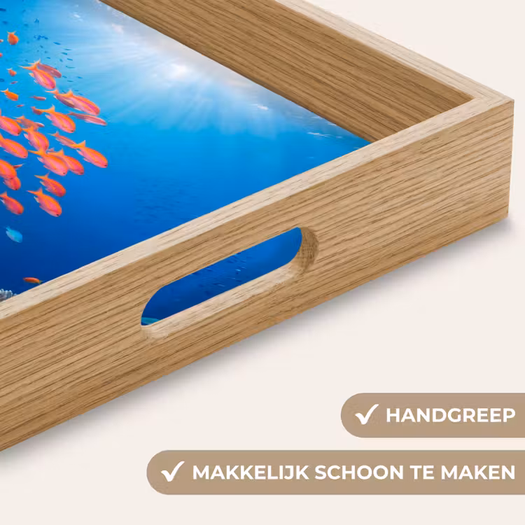 Onderwater - Koraalrif - Vissen - Oceaan - Natuur Dienblad Rechthoek middel -USP_HandgreepNL