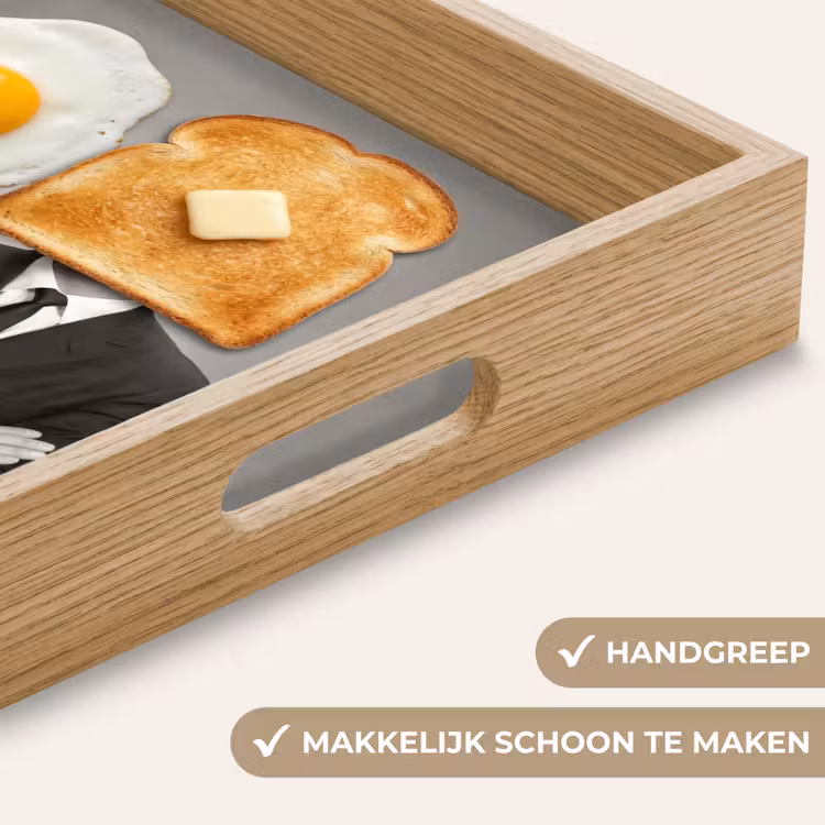 Ontbijt - Koppel - Ei - Brood Dienblad Rechthoek middel -USP_HandgreepNL