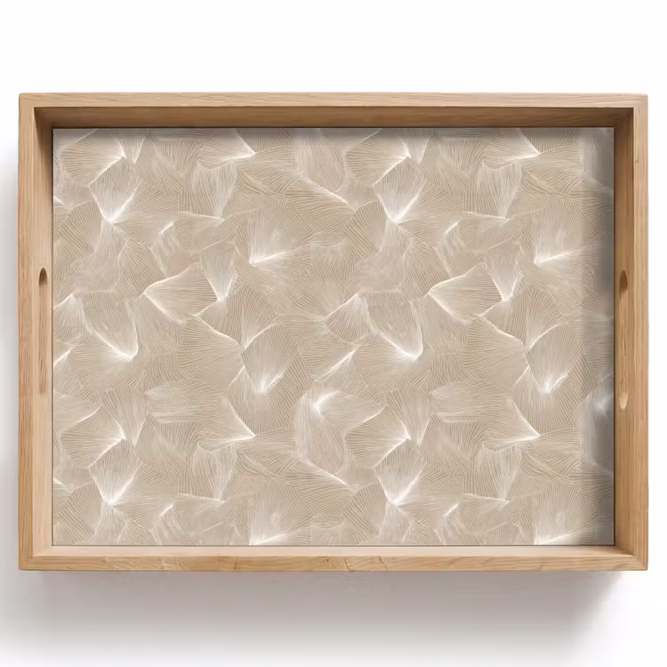Organisch - Textuur - Beige Dienblad Rechthoek middel 911 -z3d_shopping