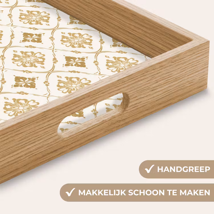 Ornament - Klassiek - Goud Dienblad Rechthoek middel 911 -USP_HandgreepNL