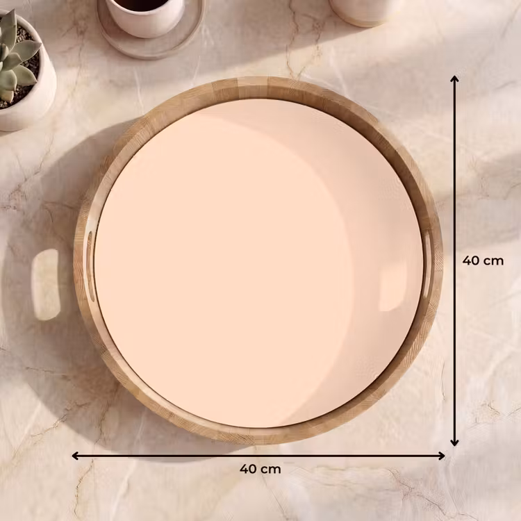 Pale - Peach - Nude Dienblad Rond middel 914 -USP_Formaat