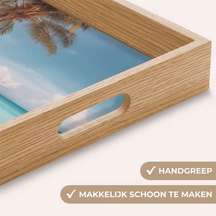 Palmboom - Schommel - Strand - Lucht Dienblad Rechthoek middel -USP_HandgreepNL