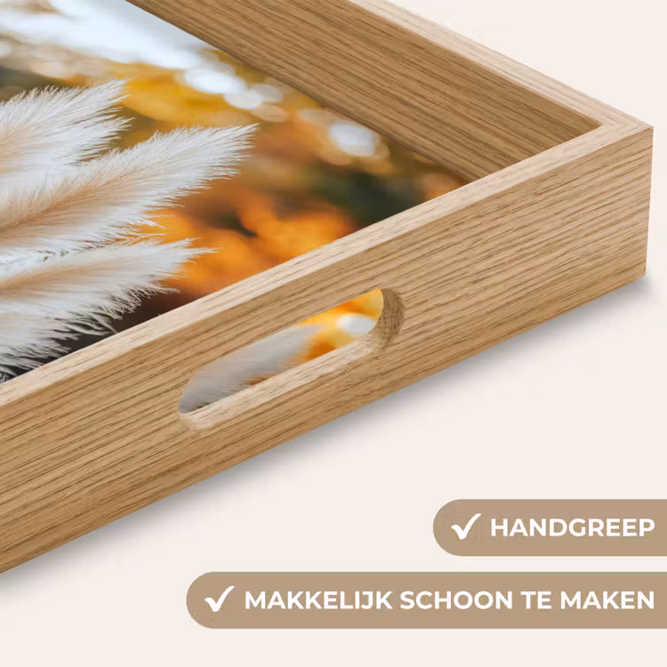 Pampasgras - Pluimen - Sierlijk Dienblad Rechthoek middel -USP_HandgreepNL