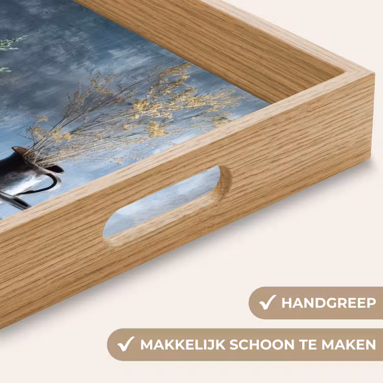 Pan - Kruiden - Schilderachtig Dienblad Rechthoek middel -USP_HandgreepNL