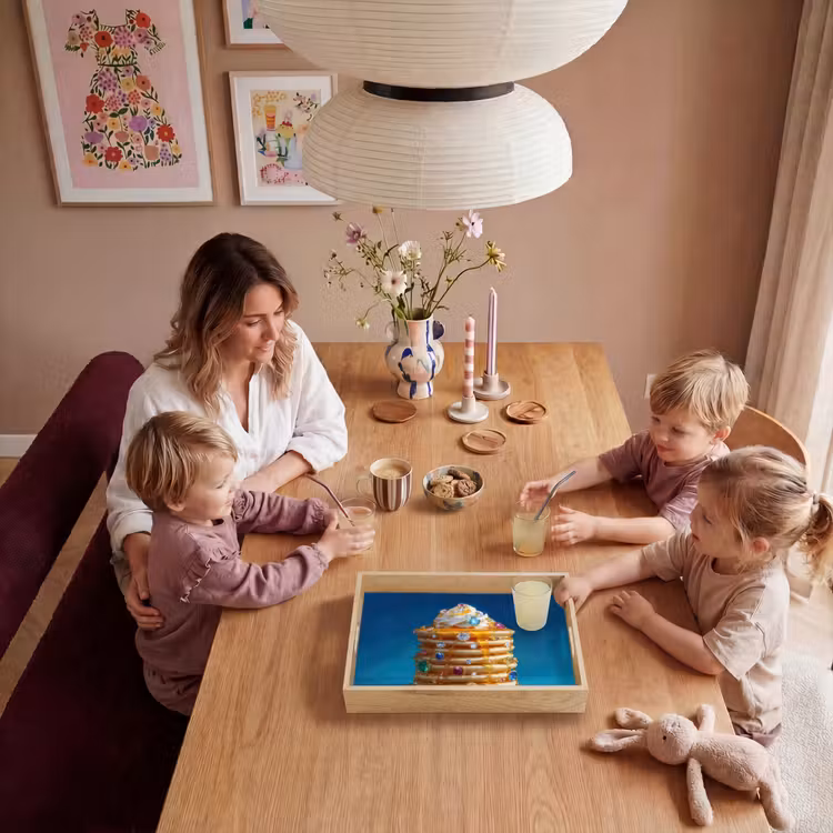 Pannenkoeken - Steentjes - Glitter - Slagroom Dienblad Rechthoek middel -sfeer4