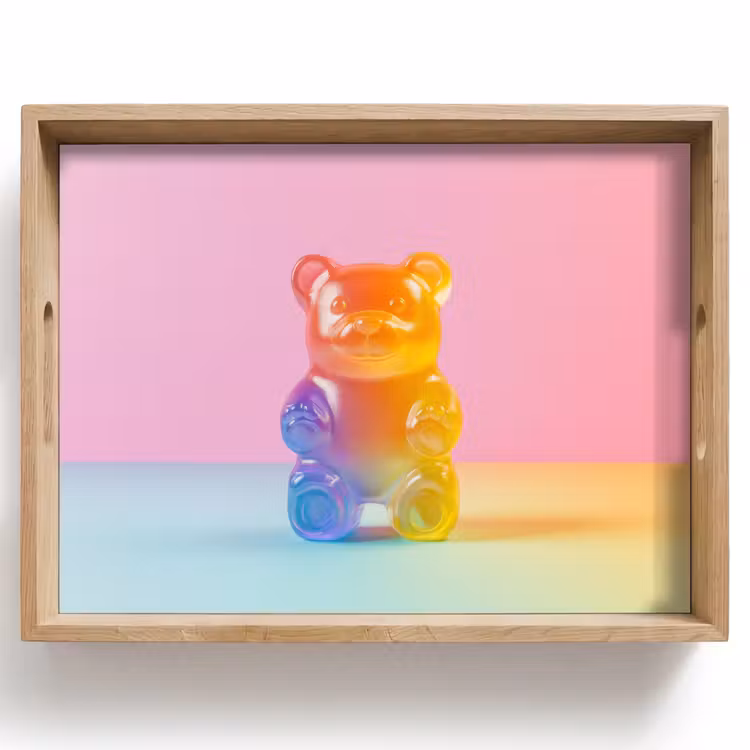 Pastel - Snoep Dienblad Rechthoek middel -z3d_shopping