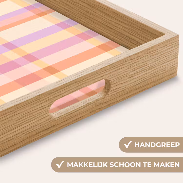 Pastel - uitpatroon - Geometrisch Dienblad Rechthoek middel 911 -USP_HandgreepNL