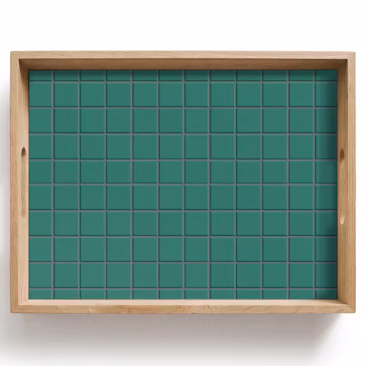 Patroon - Patroon - Smaragd Dienblad Rechthoek middel 911 -z3d_shopping