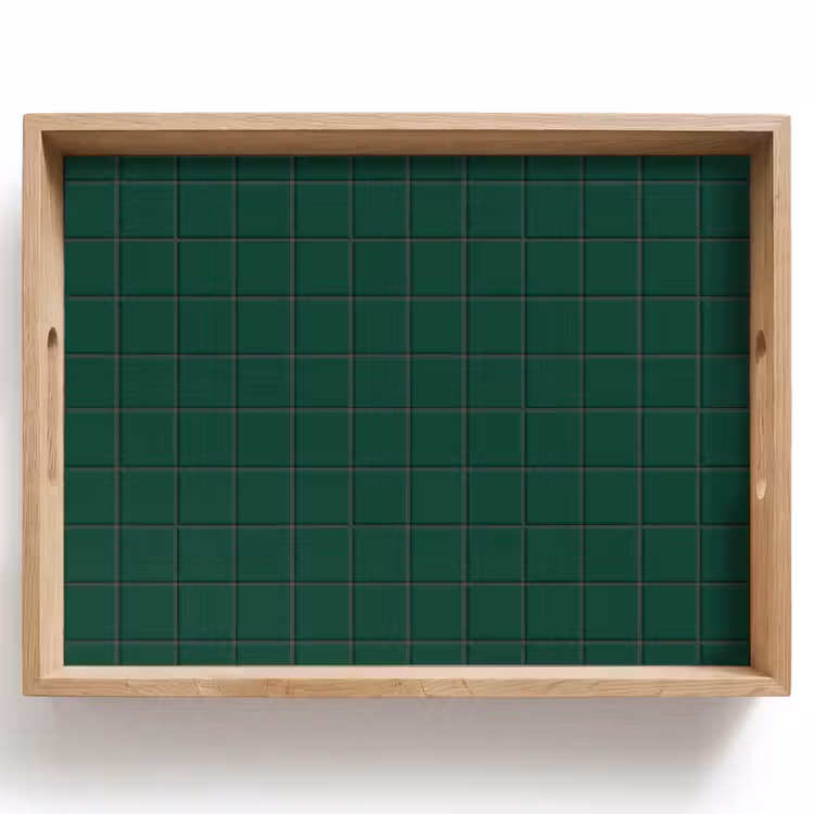 Patroon - Tegels - Dennen - Groen Dienblad Rechthoek middel 911 -z3d_shopping