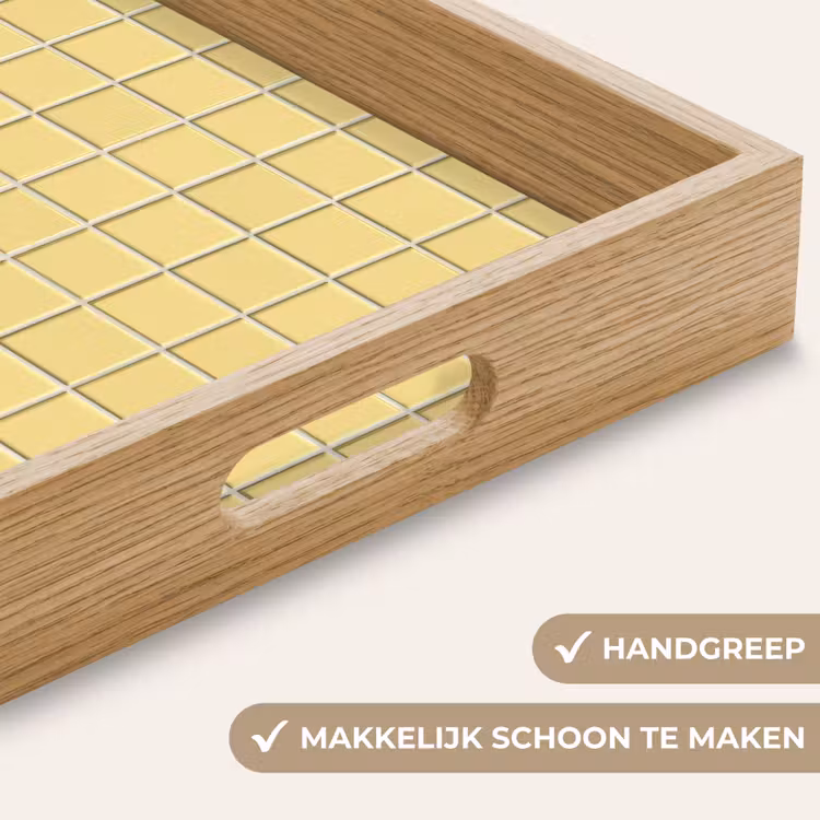 Patroon - Tegels - Geel Dienblad Rechthoek middel 911 -USP_HandgreepNL