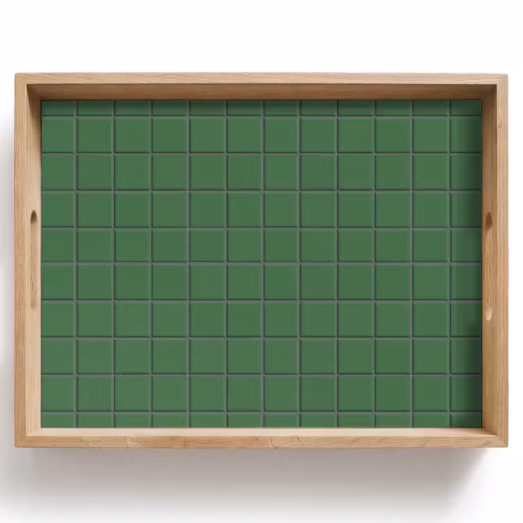 Patroon - Tegels - Groen Dienblad Rechthoek middel 911 -z3d_shopping