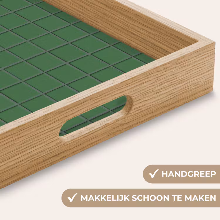 Patroon - Tegels - Groen Dienblad Rechthoek middel 911 -USP_HandgreepNL