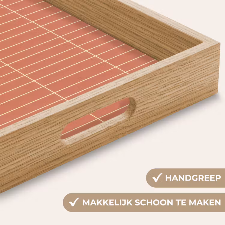 Patroon - Tegels - Terracotta Dienblad Rechthoek middel 911 -USP_HandgreepNL
