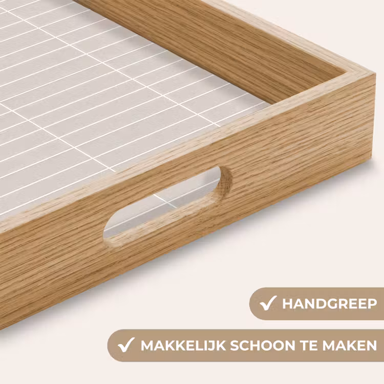 Patroon - Tegels - Zand Dienblad Rechthoek middel 911 -USP_HandgreepNL