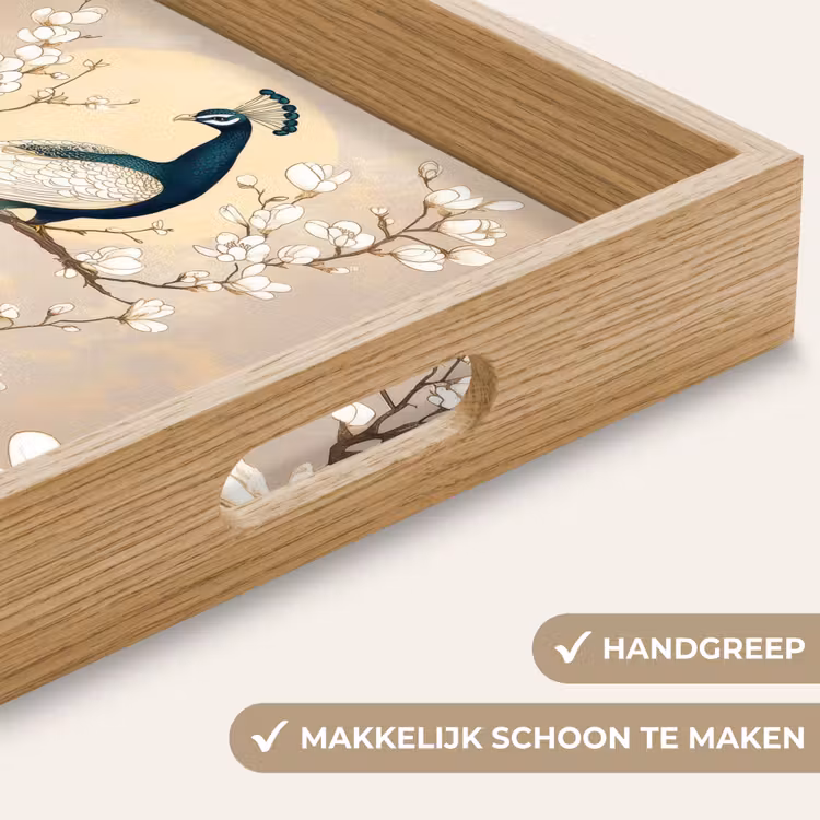 Pauw - Tak - Bloemen Dienblad Rechthoek middel -USP_HandgreepNL