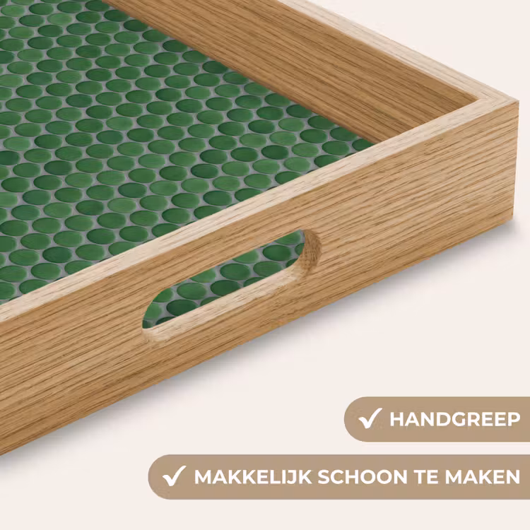 Penny - Mozaïek - Bosgroen - Green Dienblad Rechthoek middel 911 -USP_HandgreepNL