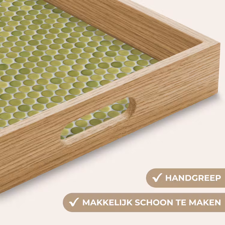 Penny - Mozaïek - Olijfgroen Dienblad Rechthoek middel 911 -USP_HandgreepNL