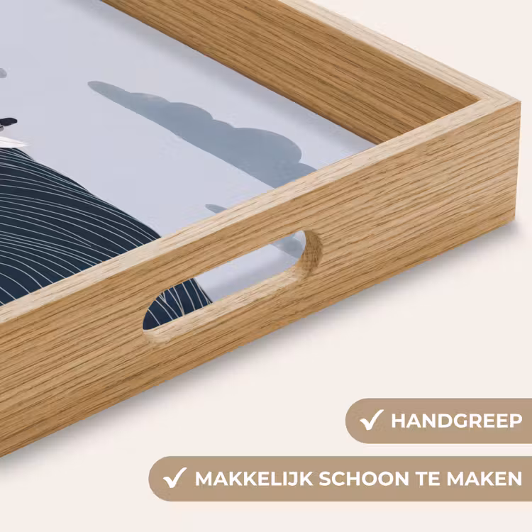 Persoon - Surfen - Oceaan - Natuur - Modern Dienblad Rechthoek middel -USP_HandgreepNL
