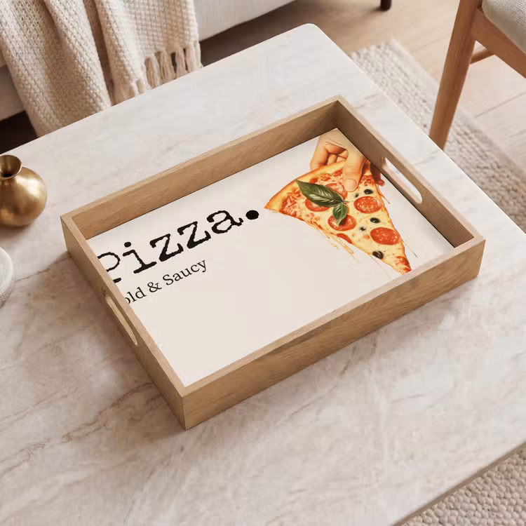 Pizza - Kaas - Pepperoni Dienblad Rechthoek middel -sfeer1