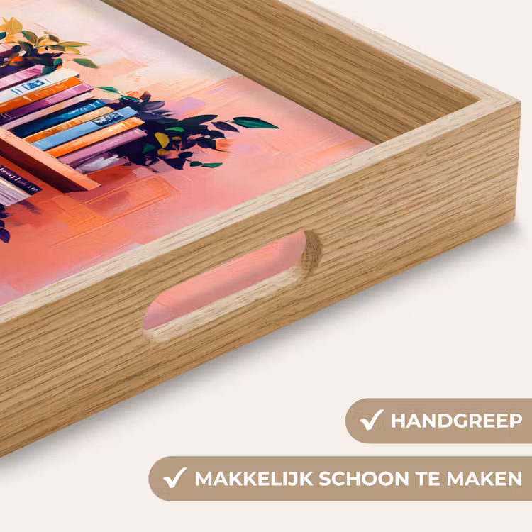 Planken - Boeken - Bladeren Dienblad Rechthoek middel -USP_HandgreepNL