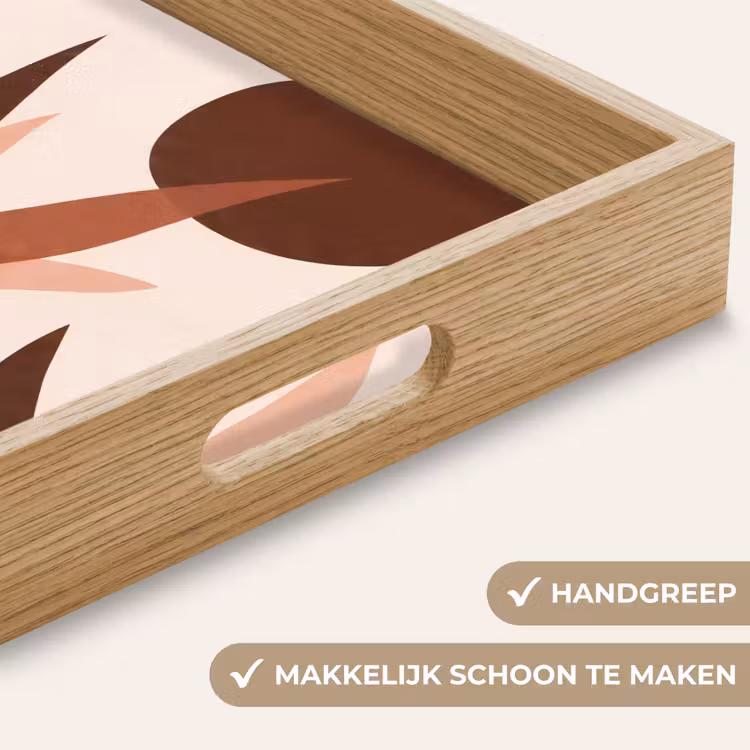 Planten - Abstract - Natuur - Bruin Dienblad Rechthoek middel -USP_HandgreepNL