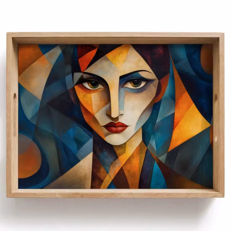 Portret - Abstract - Vormen Dienblad Rechthoek middel -z3d_shopping