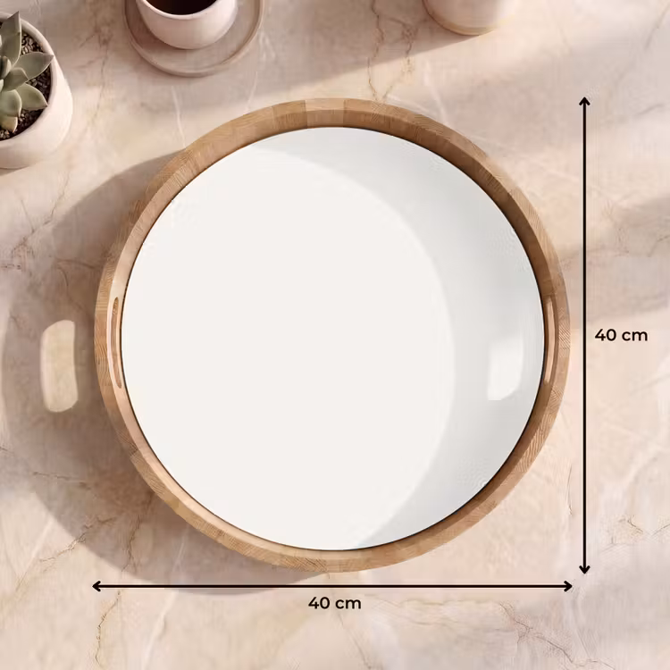 Pure - Alabaster - Wit Dienblad Rond middel 914 -USP_Formaat